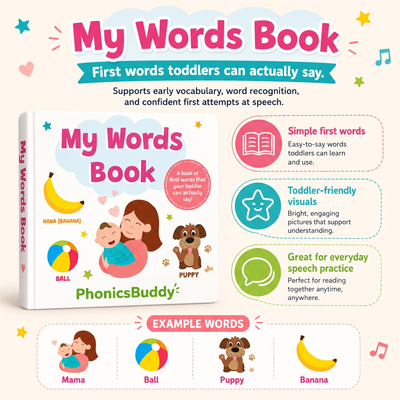 PhonicsBuddy 3-Book Early Speech Bundle