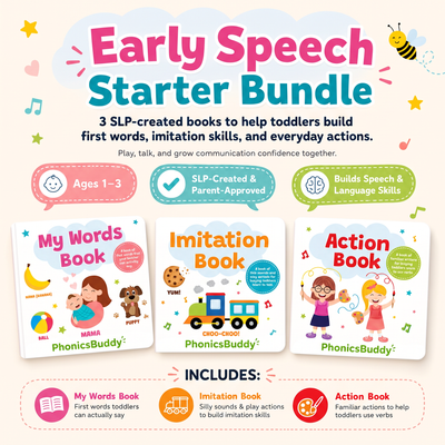 PhonicsBuddy 3-Book Early Speech Bundle